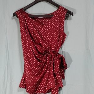 Red Merry Happy Top silky